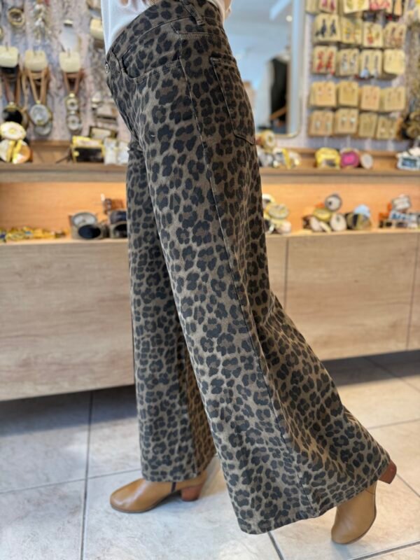 Pantalón print en pana
