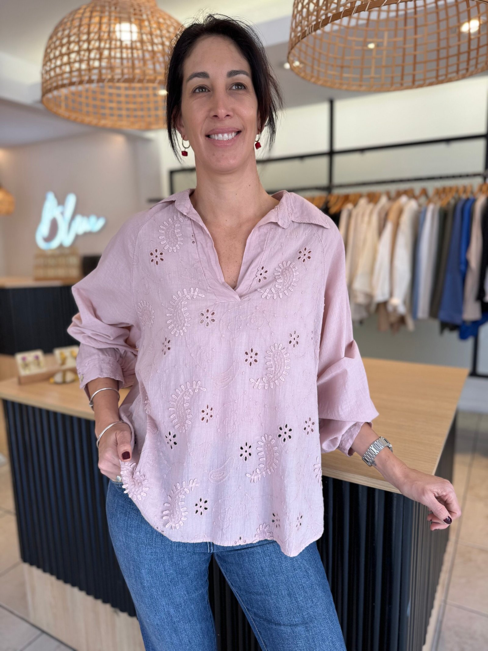 Blusa Petra rosa